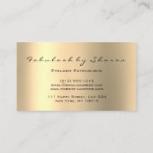 Makeup Eyebrow Lashes Glitter Drift Gold Lux VIP Visitekaartje (Achterkant)