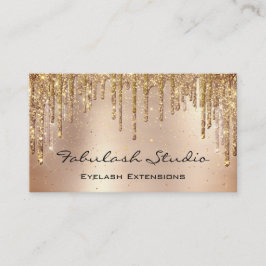 Makeup Eyebrow Lashes Glitter Drift Gold Spark Visitekaartje