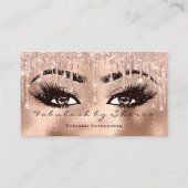 Makeup Eyebrow Lashes Glitter Drip Spark Glas Gold Visitekaartje (Voorkant)