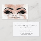 Makeup Eyebrow Lashes Glitter Eyes Spark Estetican Visitekaartje (Voorkant / Achterkant)