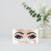 Makeup Eyebrow Lashes Glitter Eyes Spark Estetican Visitekaartje (Staand voorkant)