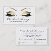 Makeup Eyebrow Lashes Glitter Gold White Black1 Visitekaartje (Voorkant / Achterkant)
