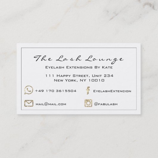 Makeup Eyebrow Lashes Glitter Gold White Black1 Visitekaartje (Achterkant)