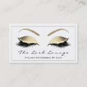 Makeup Eyebrow Lashes Glitter Gold White Black1 Visitekaartje (Voorkant)