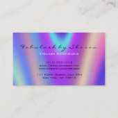 Makeup Eyebrow Lashes Glitter Ombre Paars Visitekaartje (Achterkant)