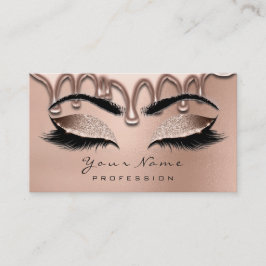 Makeup Eyebrow Lashes Glitter Roos Gold Waxing Visitekaartje
