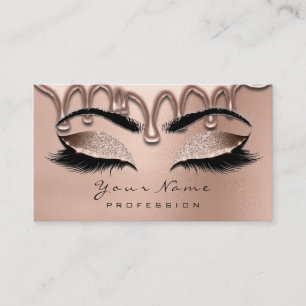 Makeup Eyebrow Lashes Glitter Roos Gold Waxing Visitekaartje