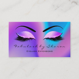Makeup Eyebrow Lashes Glitter Skinny Miami Beach Visitekaartje