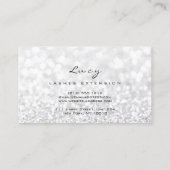 Makeup Eyebrow Name Lash Glitter Gray Silver Lucy Visitekaartje (Achterkant)