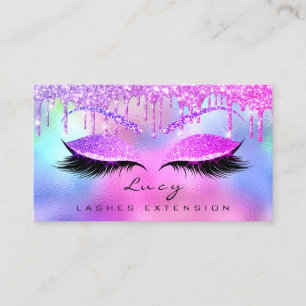 Makeup Eyebrow Name Lash Glitter Pink Drives Visitekaartje