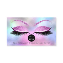 Makeup Eyebrow Name Lash Glitter Pink Logo