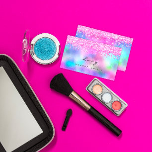 Makeup Eyebrow Name Lashes Fuchsia Pink Drives Visitekaartje