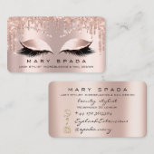 Makeup Eyebrows Lashes Browns Roos Sociale Vonk Visitekaartje (Voorkant / Achterkant)