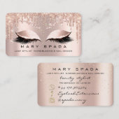 Makeup Eyebrows Lashes Browns Roos Sociale Vonk Visitekaartje (Voorkant / Achterkant)