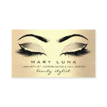 Makeup Eyebrows Lashes Champaigne Gold