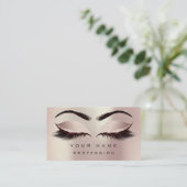 Makeup Eyebrows Lashes Extension Blush Glitter Visitekaartje (Staand voorkant)