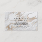 Makeup Eyebrows Lashes Glitter Marble Sparkly Visitekaartje (Achterkant)