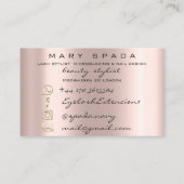 Makeup Eyebrows Lashes Gold Drives Kus Lips Roos Visitekaartje (Achterkant)