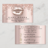Makeup Eyebrows Lashes Gold Drives Kus Lips Roos Visitekaartje (Voorkant / Achterkant)