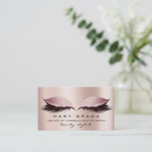 Makeup Eyebrows Lashes Pink SPA WELLNESS Nails Visitekaartje (Staand voorkant)