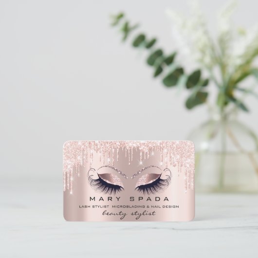 Makeup Eyebrows Lashes Roos Brown Eye VIP Visitekaartje (Staand voorkant)