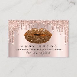 Makeup Eyebrows Lashes Roos druist kus Lips Honey Visitekaartje