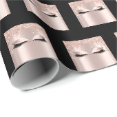 Makeup Eyebrows Lashes Roos Spark Bridal Sweet16th Cadeaupapier (Rol Hoek)