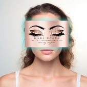 Makeup Eyebrows Lashes Roze Micorblading Nails Visitekaartje