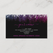 Makeup Eyelash Artis Luminous Pink Paars Glitter Visitekaartje (Achterkant)