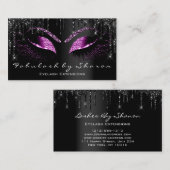 Makeup Eyelash Black Drift Professional Berry Visitekaartje (Voorkant / Achterkant)