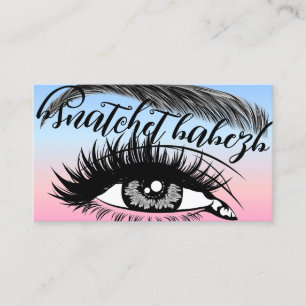 Makeup Eyelash Brows QRCode Logo Reimbow Visitekaartje