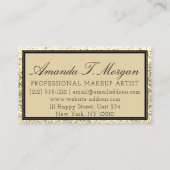 Makeup Eyelash Event Planner Logo Gold Modern Visitekaartje (Achterkant)
