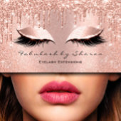 Makeup Eyelash Hairdresser Glitter Drift Roos Visitekaartje