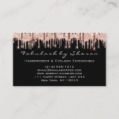 Makeup Eyelash Hairdresser Scissors Roos Black Visitekaartje (Achterkant)