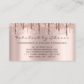 Makeup Eyelash Hairdresser Scissors Roos Drijft oo Visitekaartje (Achterkant)