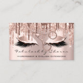 Makeup Eyelash Hairdresser Scissors Roos Drijft oo Visitekaartje (Voorkant)