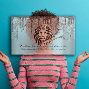 Makeup Eyelash Hairdresser Scissors Roos Drip Lion Visitekaartje