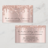 Makeup Eyelash Hairdresser Scissors Roos Drivers Visitekaartje (Voorkant / Achterkant)