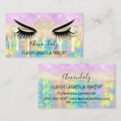 Makeup Eyelash Microblade Drift Logo Lotus Diamond Visitekaartje (Voorkant / Achterkant)