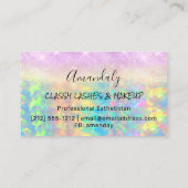 Makeup Eyelash Microblade Drift Logo Lotus Diamond Visitekaartje (Achterkant)