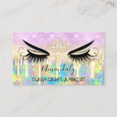 Makeup Eyelash Microblade Drift Logo Lotus Diamond Visitekaartje (Voorkant)