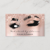 Makeup Eyelash QRCODE Micorblade Brow Roos Drivers Visitekaartje (Voorkant)