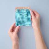 Makeup Eyelashes Beauty Salon Eyes Drift Blue Flyer (Hand)