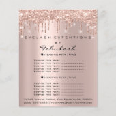 Makeup Eyelashes Beauty Salon Green Eyes Drivers Flyer (Voorkant)