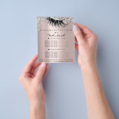 Makeup Eyelashes Beauty Salon Green Eyes Silver Flyer (Hand)