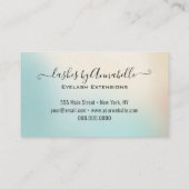 Makeup EyeLashes Sparkle Gold Glitter Drip Visitekaartje (Achterkant)