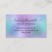 Makeup EyeLashes Sparkle Silver Glitter Drip Visitekaartje (Achterkant)