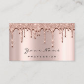 Makeup Eyes Lashes 3D Roos Drip Appointcard Afsprakenkaartje (Voorkant)