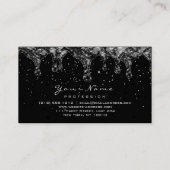 Makeup Eyes Lashes Glitter Blush Wax Black Grey Visitekaartje (Achterkant)