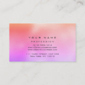 Makeup Eyes Lashes Glitter Glass Pink Ombre Miami Visitekaartje (Achterkant)